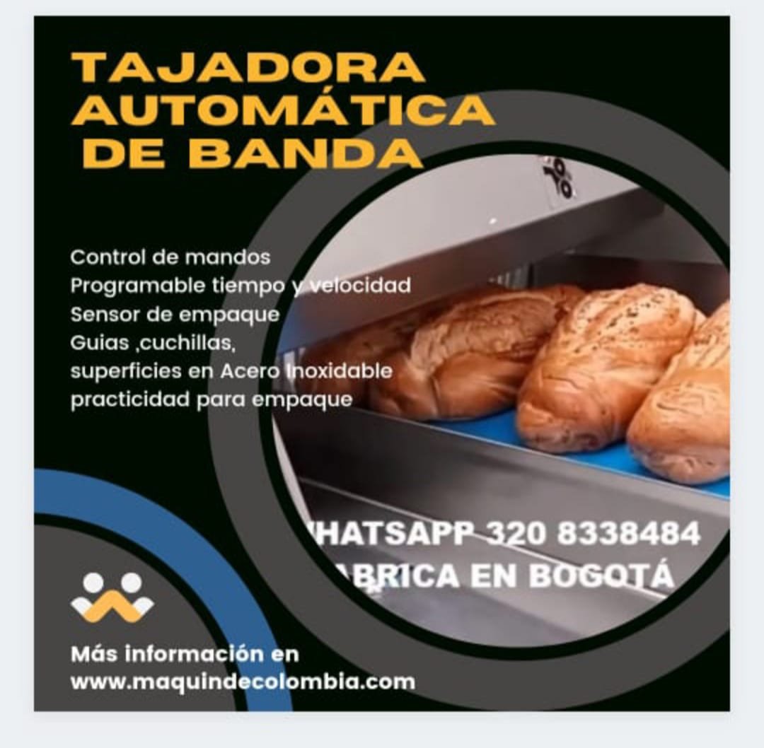 tajadora banda pan TAJADORA DE PAN AUTOMATICA CON BANDA REF.TAB033 - Imagen 1